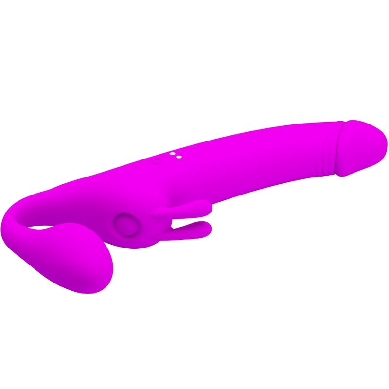 PRETTY LOVE - ZANINI STRAPLESS STRAP-ON 10 VIBRATIONS VIOLET - Sensualia
