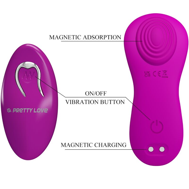 PRETTY LOVE - ROMARIO STIMULATEUR DE CLITORIS À LAY-ON TÉLÉCOMMANDE ROSE - Sensualia