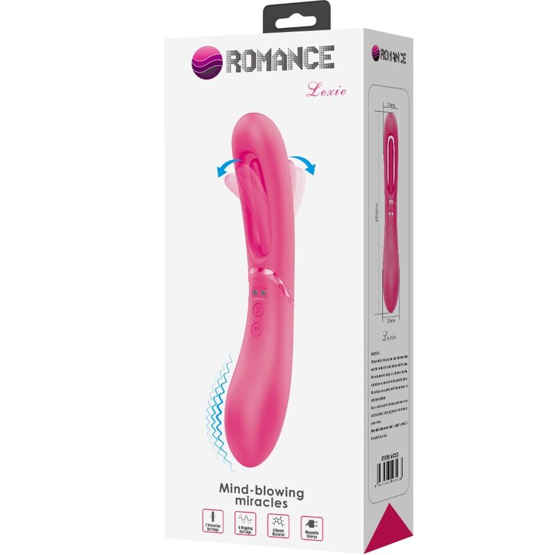 ROMANCE - VIBRATEUR POINT G LEXIE 7 VIBRATIONS ROSE - Sensualia