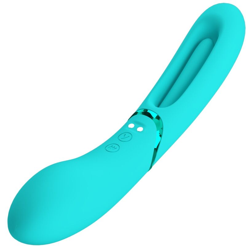 ROMANCE - VIBRATEUR POINT G LEXIE 7 VIBRATIONS BLEU - Sensualia