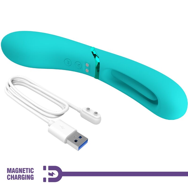 ROMANCE - VIBRATEUR POINT G LEXIE 7 VIBRATIONS BLEU - Sensualia