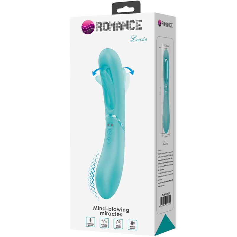 ROMANCE - VIBRATEUR POINT G LEXIE 7 VIBRATIONS BLEU - Sensualia