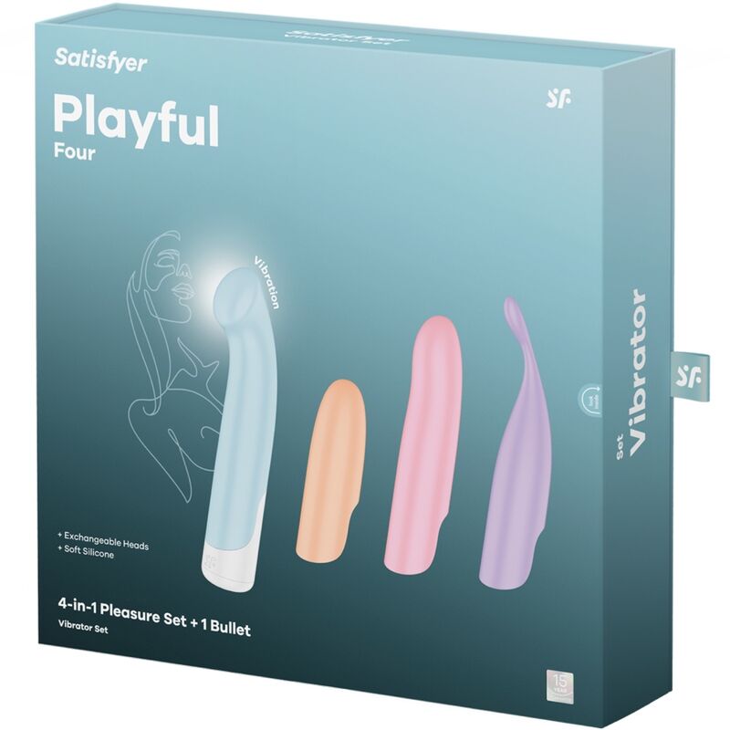 SATISFYER - VIBRATEUR PROGRAMME 12 VIBRATIONS G-SPOT WAVE 4 GRIS FONCÉ - Sensualia