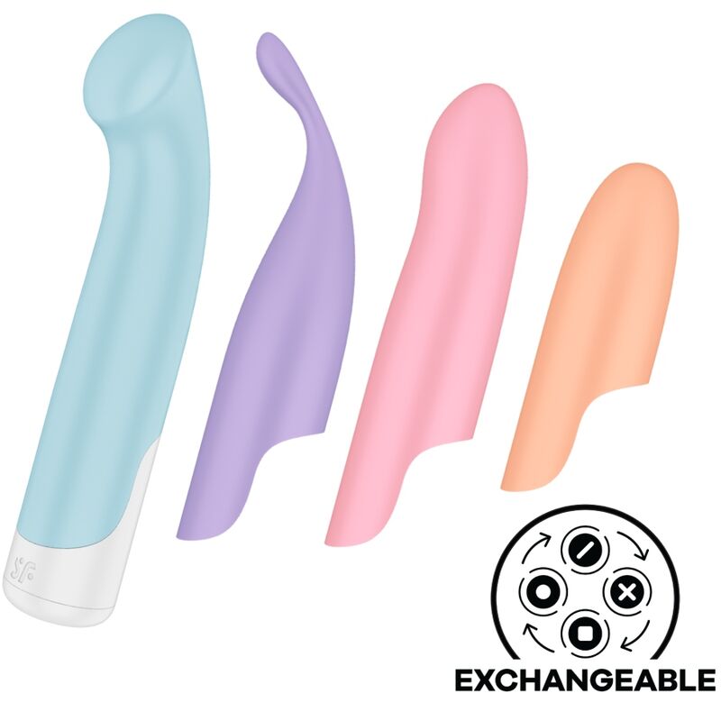 SATISFYER - VIBRATEUR PROGRAMME 12 VIBRATIONS G-SPOT WAVE 4 GRIS FONCÉ - Sensualia