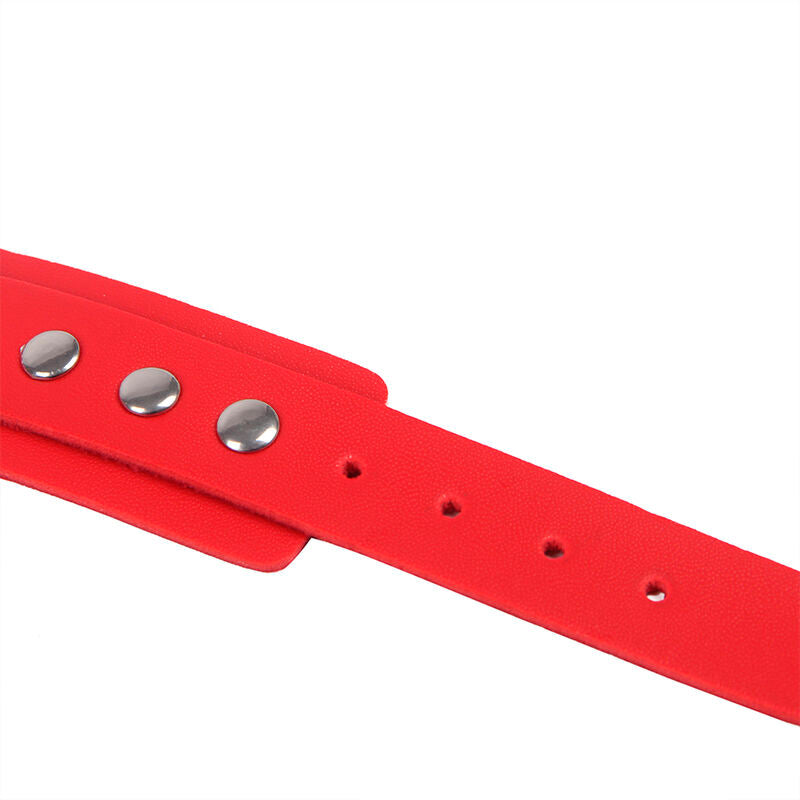 SUBBLIME - 953706 MENOTTES AVEC CEINTURE DE BONDAGE ROUGE TAILLE UNIQUE - Sensualia