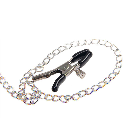 SUBBLIME - 953720 PINCES À SEINS EN CUIR BONDAGE NOIRES TAILLE UNIQUE - Sensualia