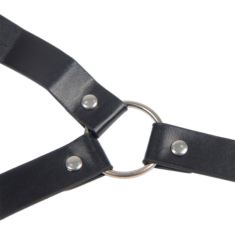 SUBBLIME - 953720 PINCES À SEINS EN CUIR BONDAGE NOIRES TAILLE UNIQUE - Sensualia