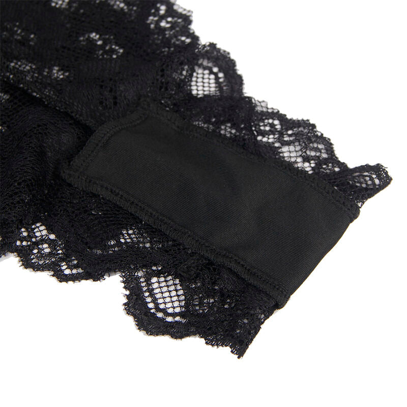SUBBLIME - 930806 BODY SEXY À VOLANTS NOIR S/M - Sensualia