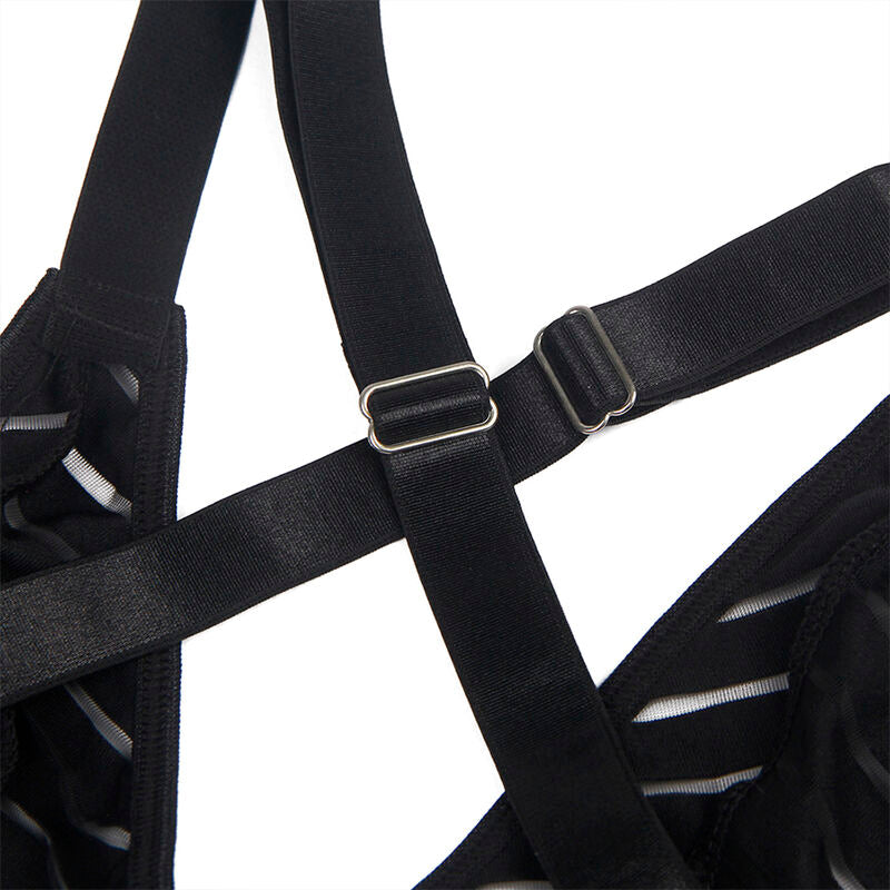 SUBBLIME - 954147 BODY AVEC PORTE-JARRETELLES NOIR S/M - Sensualia