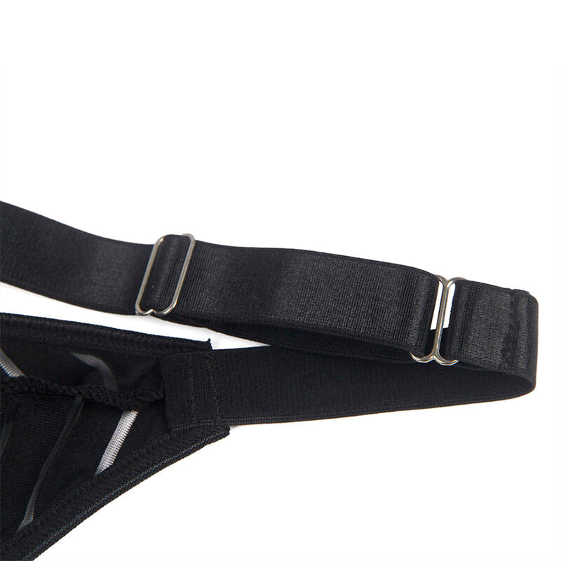 SUBBLIME - 954154 BODY AVEC PORTE-JARRETELLES NOIR L/XL - Sensualia