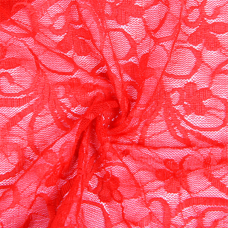 SUBBLIME - 954215 BABYDOLL EN DENTELLE À BRETELLES RÉGLABLES ROUGE L/XL - Sensualia
