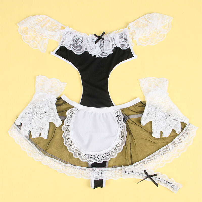 SUBBLIME - 954314 COSTUME DE FEMME SEXY NOIR/BLANC L/XL - Sensualia