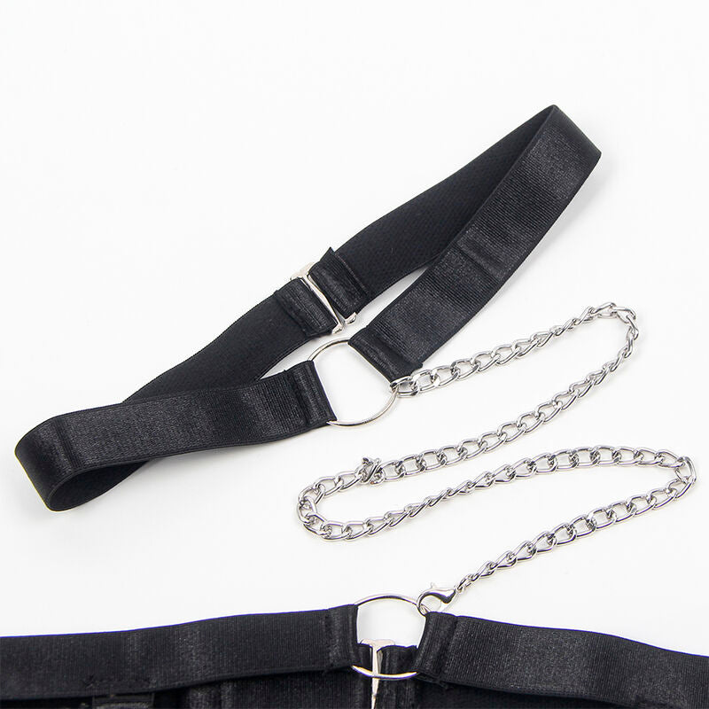 SUBBLIME - 954390 BODY SEXY AVEC PORTE-JARRETELLES NOIR L/XL - Sensualia
