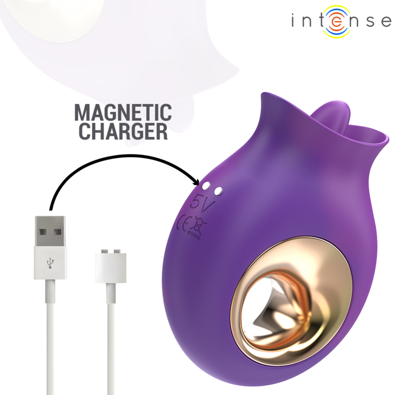 INTENSE - TULI STIMULATEUR CLITORIS 9 VIBRATIONS & 9 OSCILLATIONS VIOLET - Sensualia