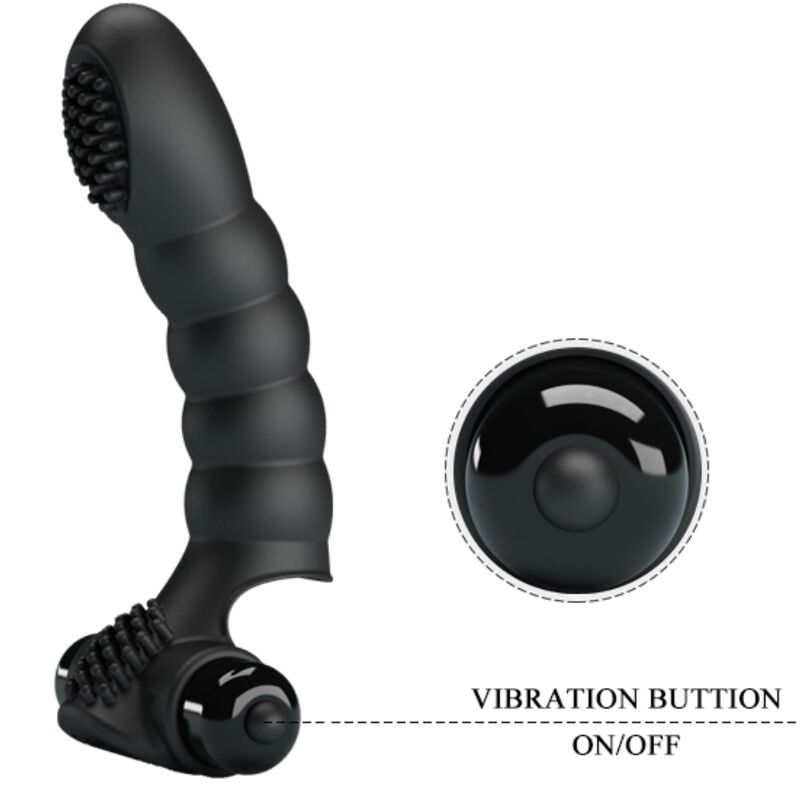 PRETTY LOVE - VIBRATEUR DOIGT ALEXANDER 10 VIBRATIONS NOIR - Sensualia