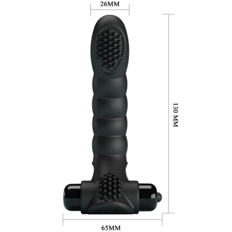 PRETTY LOVE - VIBRATEUR DOIGT ALEXANDER 10 VIBRATIONS NOIR - Sensualia