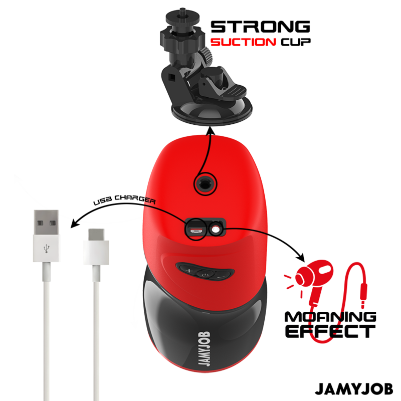 JAMYJOB - MASTURBATEUR VAGIN AUTOMATIQUE XPEED 5 MODES DE POUSSÉE ET EFFET SONORE - Sensualia