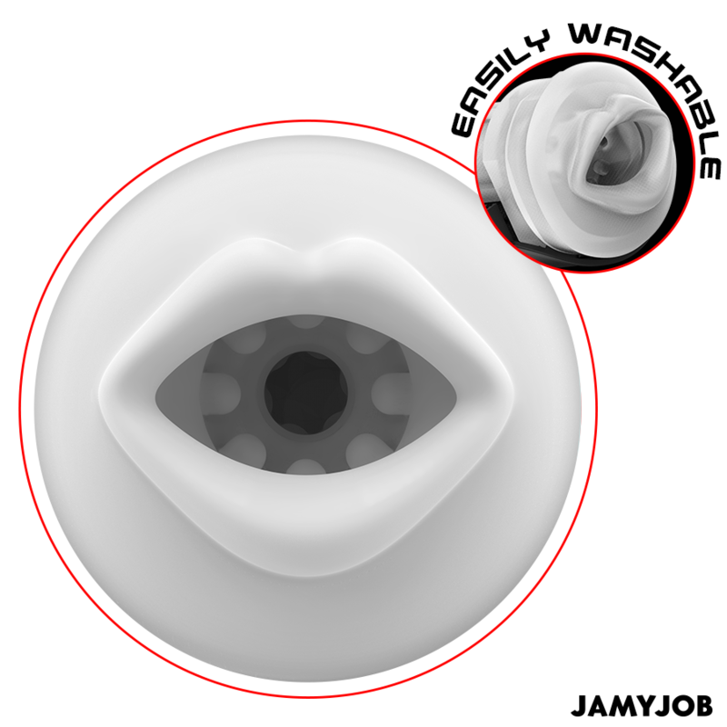 JAMYJOB - MASTURBATEUR BOUCHE AUTOMATIQUE BLAZE 5 MODES D'ASPIRATION ET DE VIBRATION - Sensualia