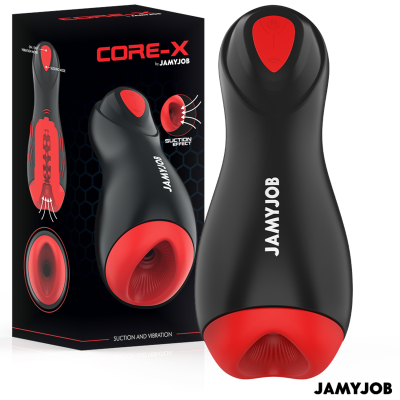 JAMYJOB - MASTURBATEUR AUTOMATIQUE CORE-X 5 MODES D'ASPIRATION ET DE VIBRATION - Sensualia