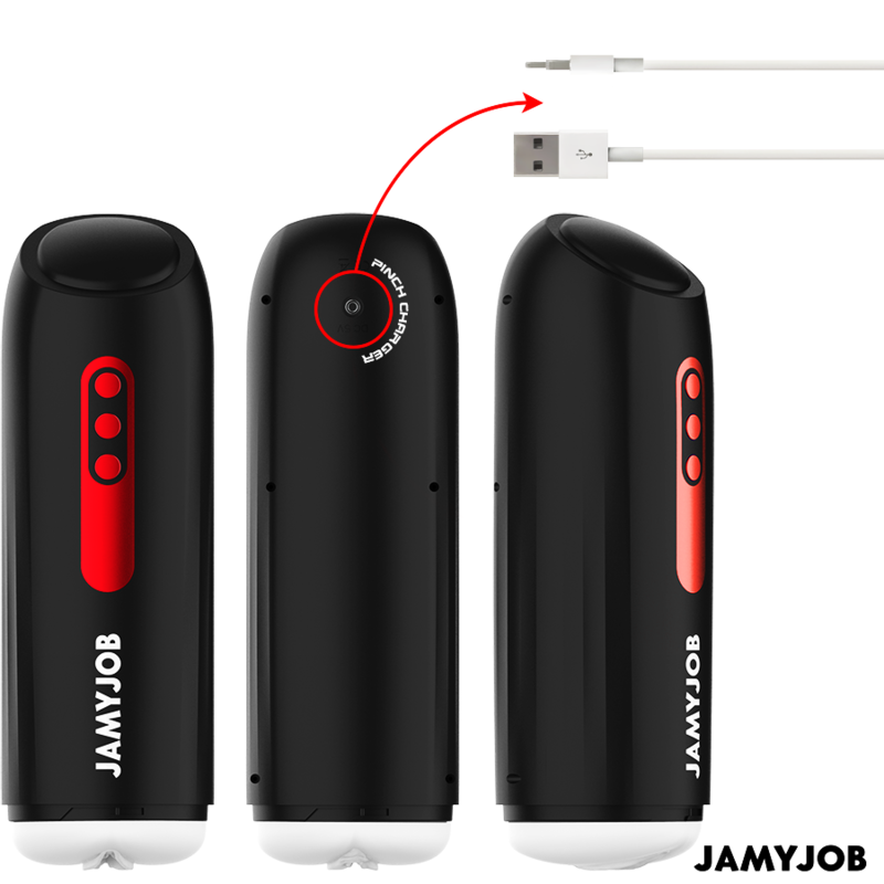 JAMYJOB - MASTURBATEUR VAGIN AUTOMATIQUE PHANTOM 5 MODES D'ASPIRATION ET DE POUSSÉE - Sensualia