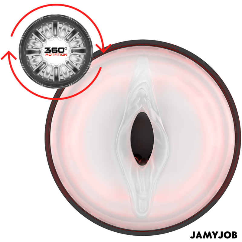 JAMYJOB - MASTURBATEUR VAGIN AUTOMATIQUE CYCLONE 10 MODES DE ROTATION ET DE POUSSÉE - Sensualia
