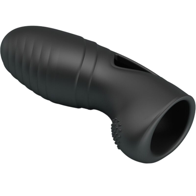 PRETTY LOVE - ALAN VIBRATEUR DE DOIGTS EN SILICONE NOIR - Sensualia