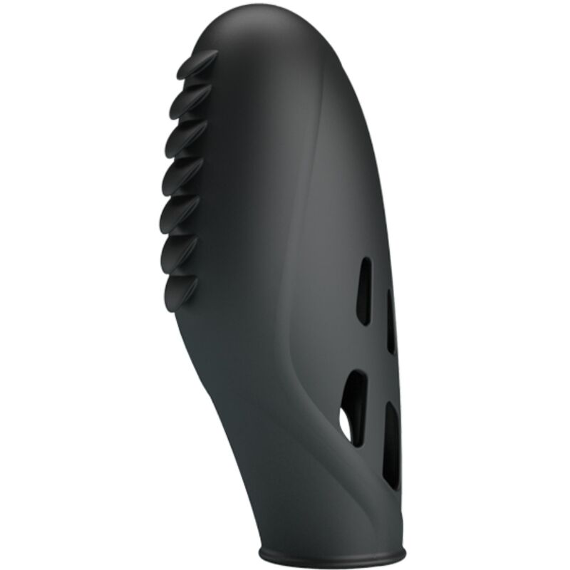 PRETTY LOVE - VIBRATEUR DOIGT EN SILICONE GILO NOIR - Sensualia