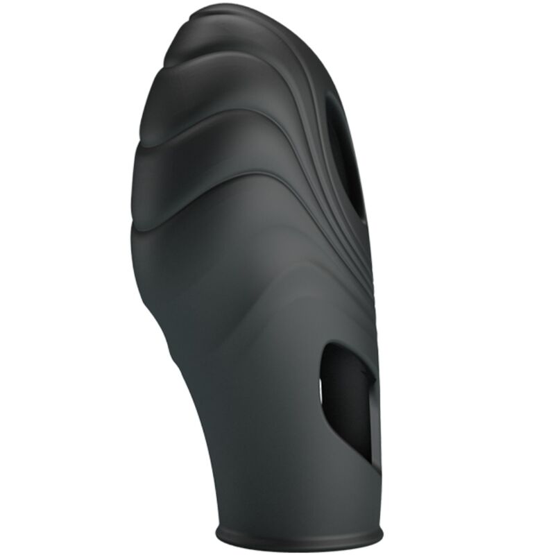 PRETTY LOVE - VIBRATEUR DE DOIGT EN SILICONE LICH NOIR - Sensualia