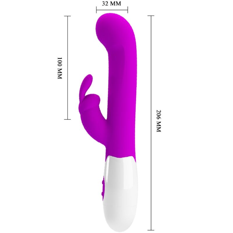 PRETTY LOVE - VIBRATEUR CENTAURE LAPIN 30 MODES DE VIBRATION VIOLET - Sensualia