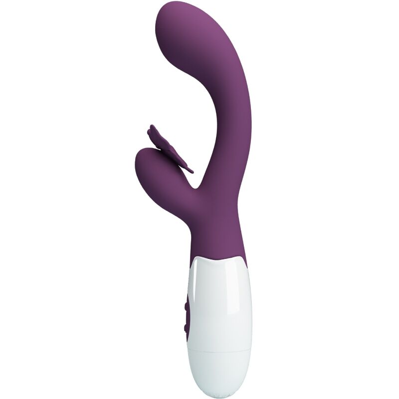 PRETTY LOVE - BUTTERFLY KISS VIBRATEUR RABBIT ET STIMULATEUR DE POINT G VIOLET - Sensualia
