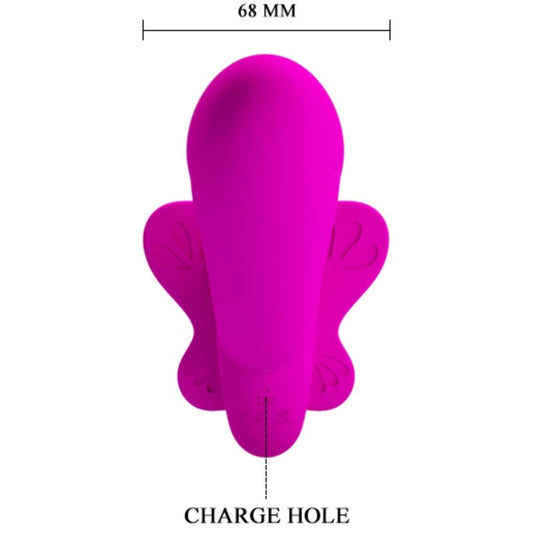 PRETTY LOVE - VIBRATEUR DOUBLE STRAP-ON VALERIE 12 VIBRATIONS VIOLET - Sensualia
