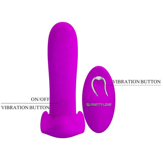PRETTY LOVE - MASSEUR & VIBRATEUR 12 VIBRATIONS TÉLÉCOMMANDE VIOLET - Sensualia