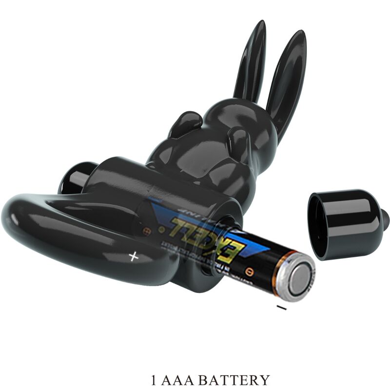 PRETTY LOVE - ANNEAU VIBRATEUR EXCITANT RABBIT 10 VIBRATIONS NOIR - Sensualia
