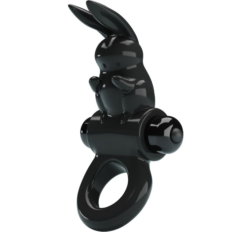 PRETTY LOVE - ANNEAU VIBRATEUR EXCITANT RABBIT 10 VIBRATIONS NOIR - Sensualia