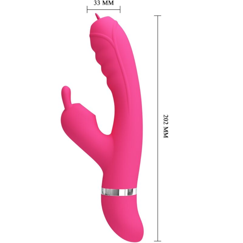PRETTY LOVE - VIBRATEUR LAPIN MULTIFONCTION PHOENIX ROSE - Sensualia