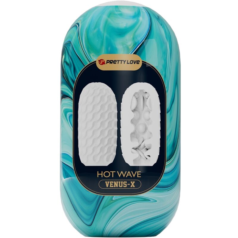 PRETTY LOVE - MASTURBATEUR POUR HOMME EN SILICONE HOT WAVE BLANC - Sensualia