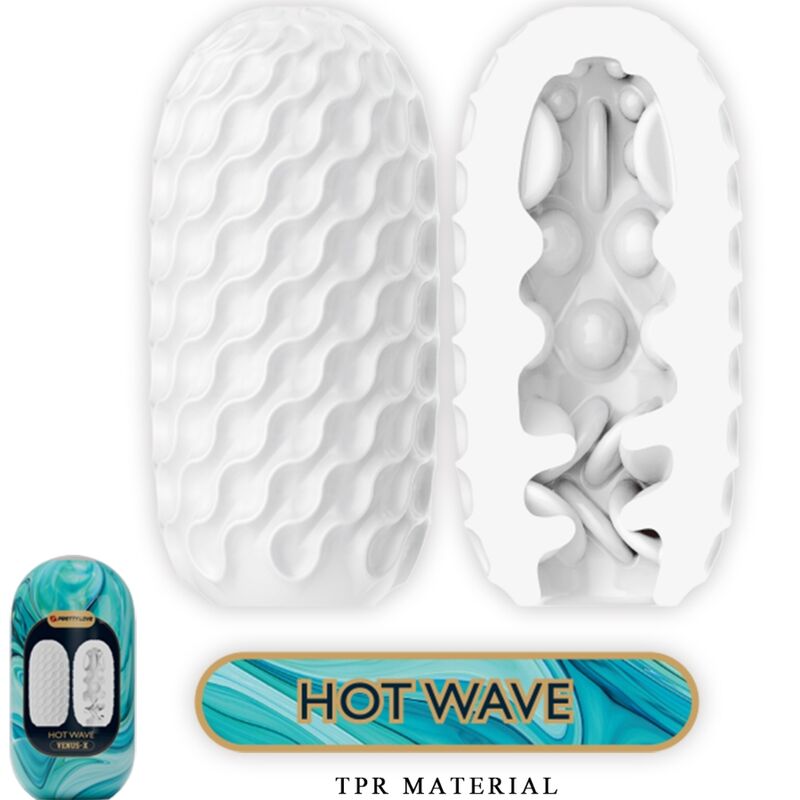 PRETTY LOVE - VENUS X 15 MASTURBATEURS HOMMES EN SILICONE BLANC - Sensualia