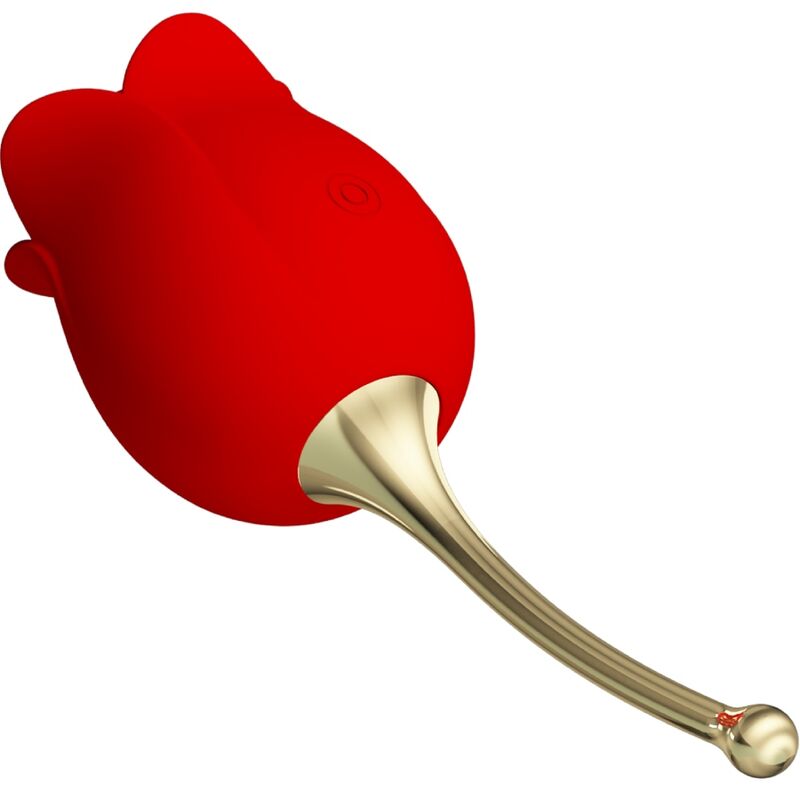 PRETTY LOVE - ROSE LOVER STIMULATEUR DE CLITORIS ROSE 12 VIBRATIONS ROUGE - Sensualia