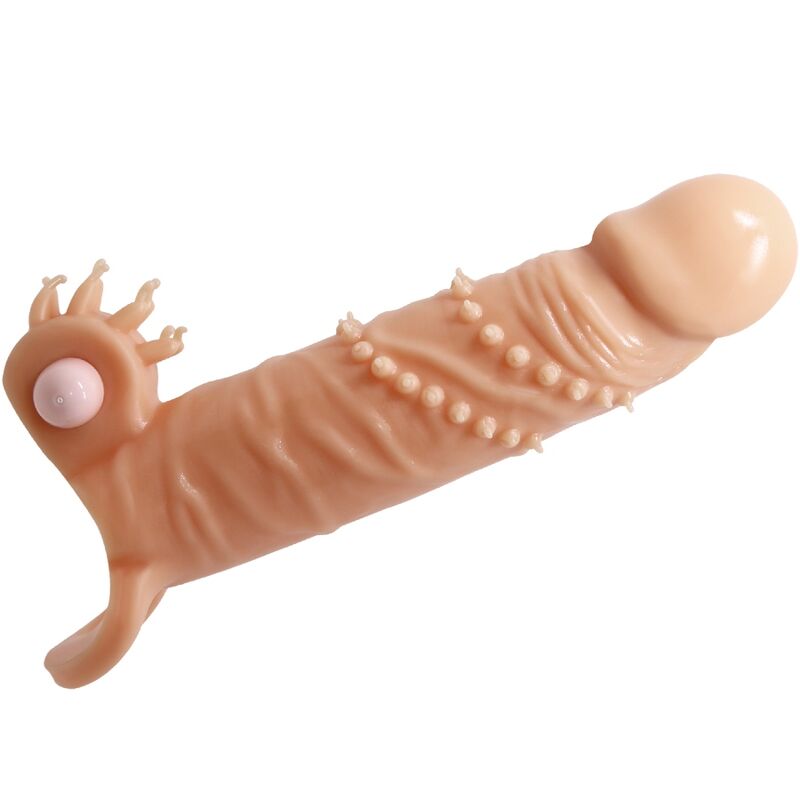 PRETTY LOVE - CONNOR MANCHON DE PÉNIS + STIMULATEUR DE CLITORIS CHAIR - Sensualia