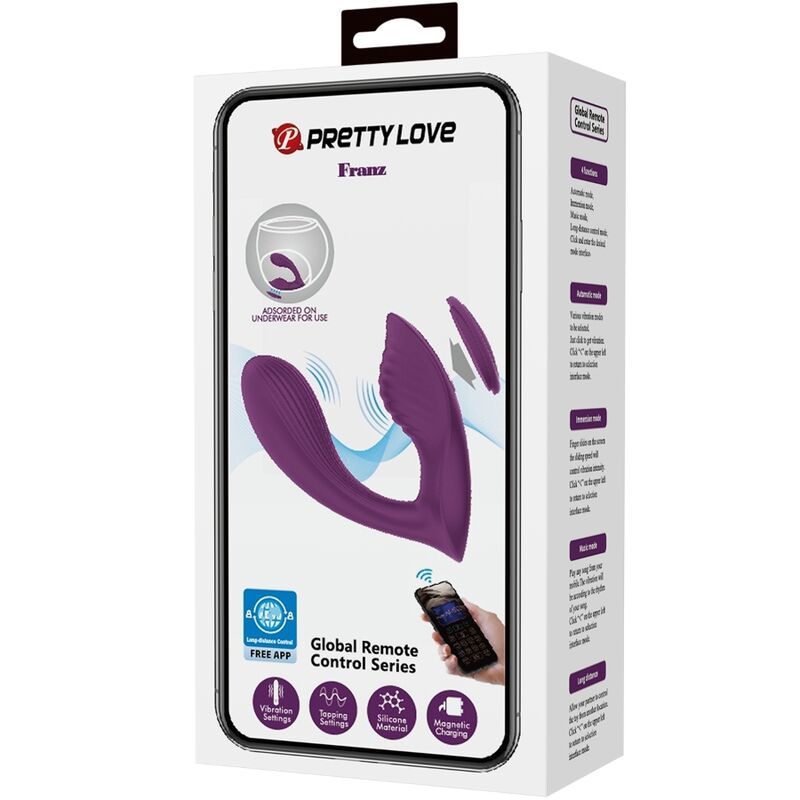 PRETTY LOVE - FRANZ MASSEUR ET VIBRATEUR APPLICATION GRATUITE VIOLET - Sensualia