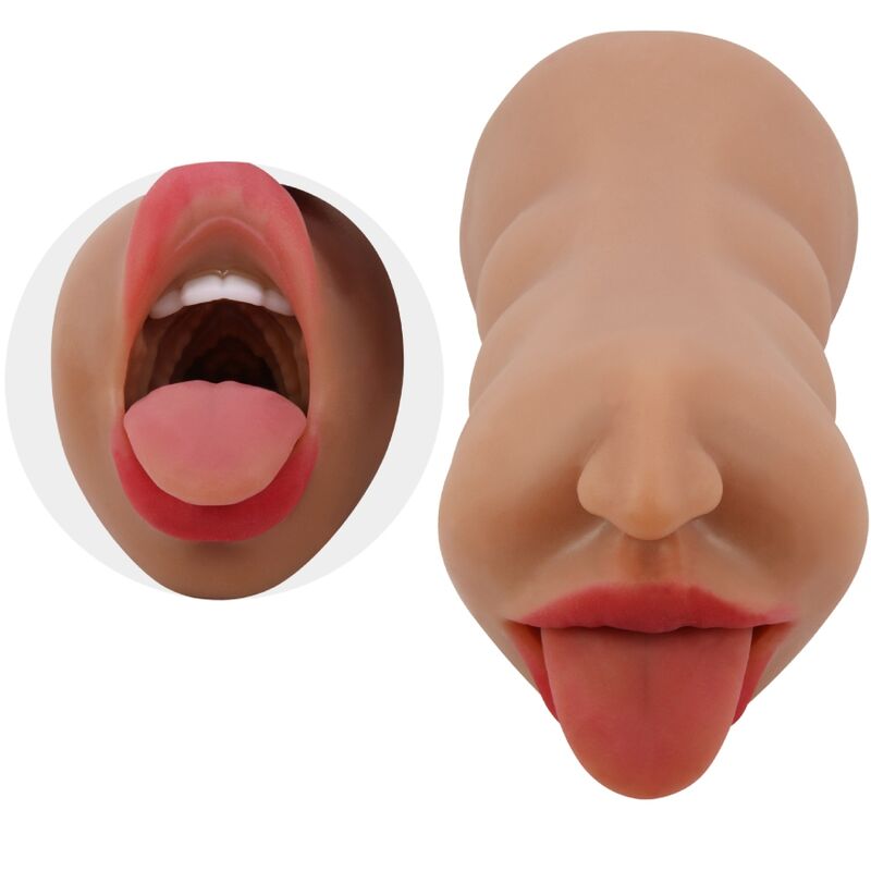 CRAZY BULL - SARAH DOUBLE MASTURBATEUR BOUCHE & VAGIN CHAIR - Sensualia