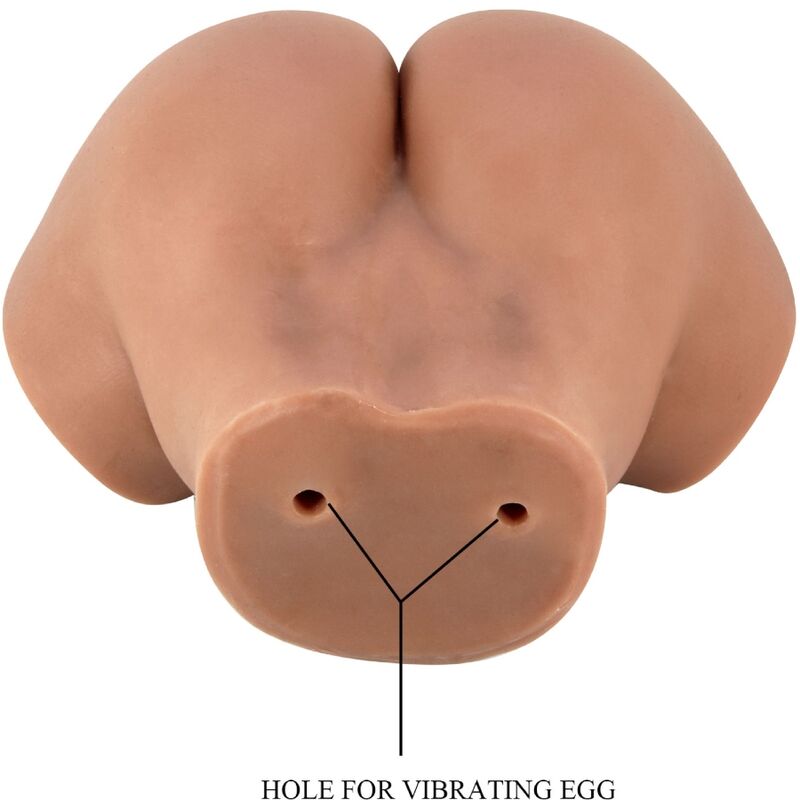 CRAZY BULL - HAILEY VIBRATEUR FESSES AVEC VAGIN ET ANUS RÉALISTES MULATTO CONTRÔLE À DISTANCE - Sensualia