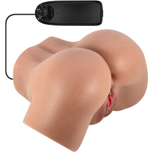 CRAZY BULL - HAILEY VIBRATEUR FESSES AVEC VAGIN ET ANUS RÉALISTES MULATTO CONTRÔLE À DISTANCE - Sensualia