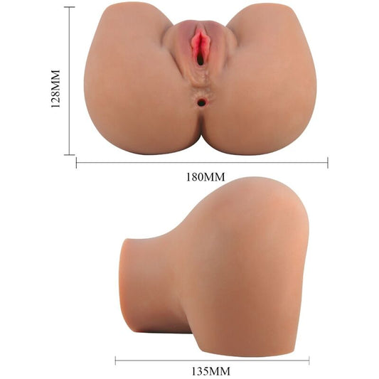 CRAZY BULL - MILA VIBRATEUR FESSE AVEC VAGIN ET ANUS RÉALISTES CONTRÔLE DE LA CHAIR À DISTANCE - Sensualia