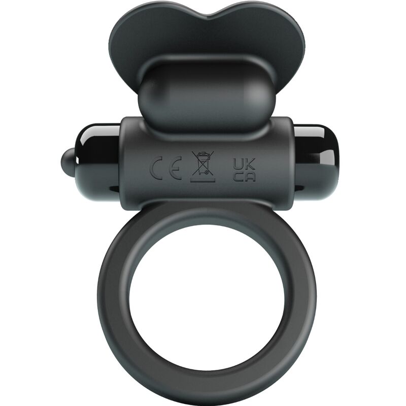 PRETTY LOVE - BAGUE VIBRANTE DEBONAIRE LAPIN 10 VIBRATIONS NOIRE - Sensualia
