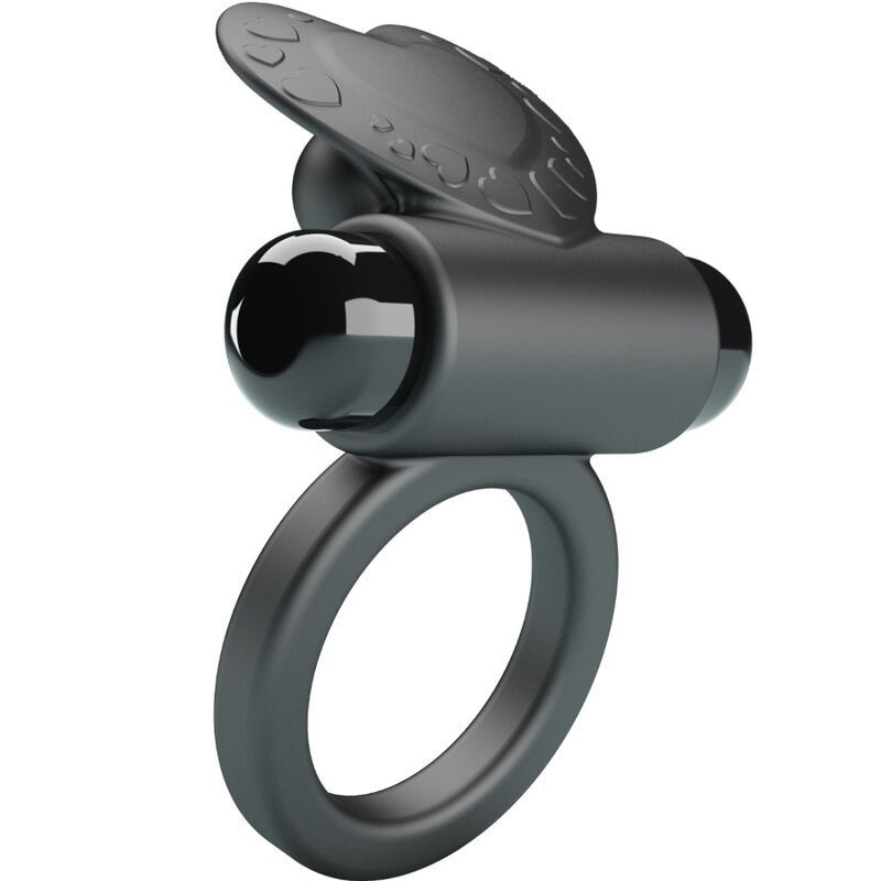 PRETTY LOVE - BAGUE VIBRANTE DEBONAIRE LAPIN 10 VIBRATIONS NOIRE - Sensualia