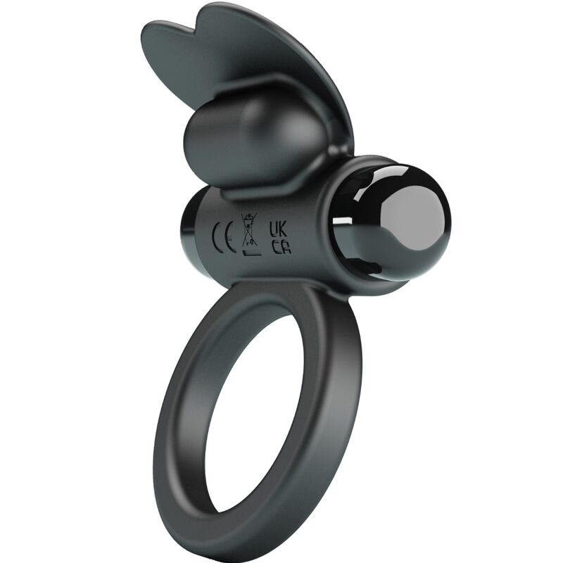 PRETTY LOVE - BAGUE VIBRANTE DEBONAIRE LAPIN 10 VIBRATIONS NOIRE - Sensualia