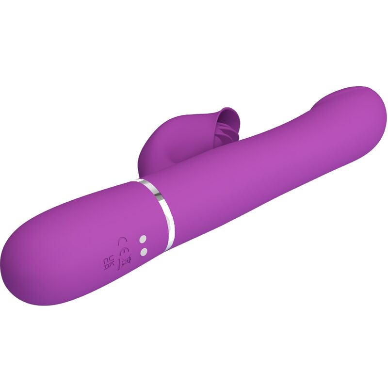 PRETTY LOVE - VIBRATEUR ET STIMULATEUR MULTIFONCTION 4 EN 1 VIOLET - Sensualia