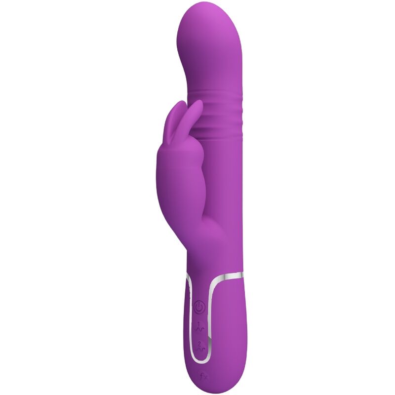 PRETTY LOVE - VIBRATEUR LAPIN MULTIFONCTION COALE 4 EN 1 VIOLET - Sensualia