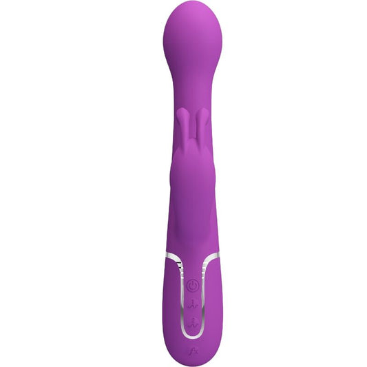 PRETTY LOVE - VIBRATEUR LAPIN MULTIFONCTION 3 EN 1 DEJON VIOLET - Sensualia